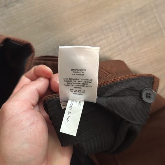 Express Men's Rich Brown Dress Pants - Picture 6 of 7